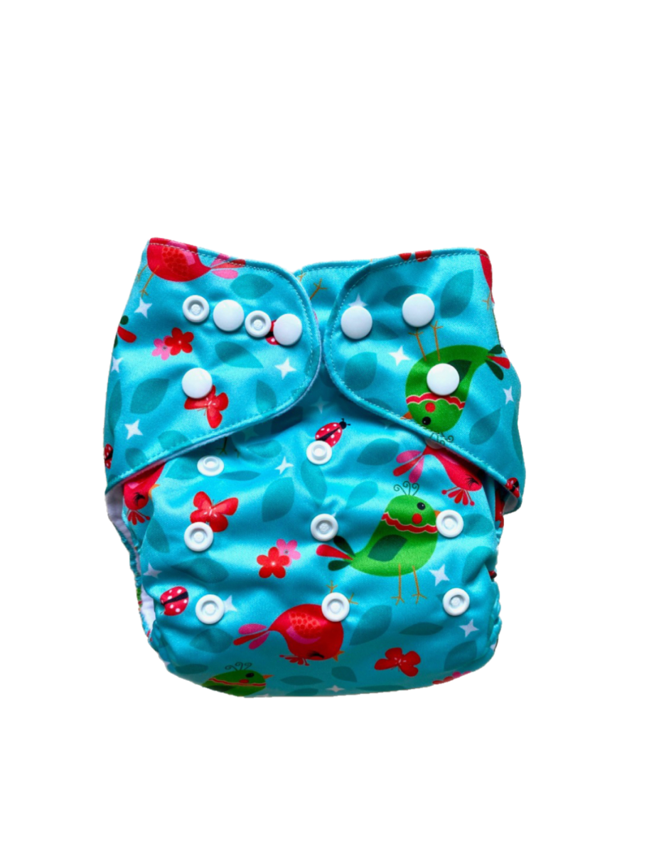 Pañales reutilizables Diseño pajaro1
