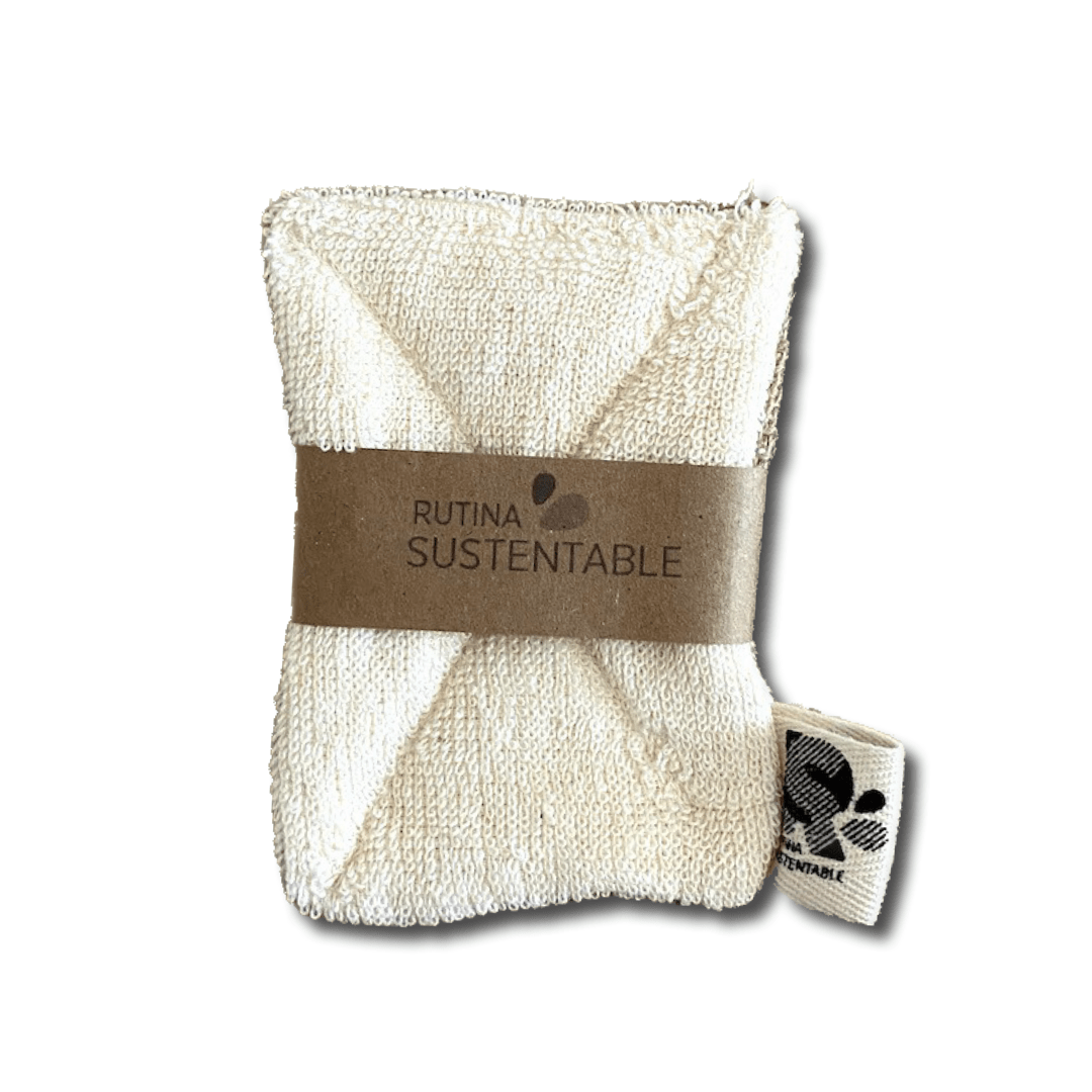 Esponja lavaloza compostable algodón/arpillera pequeña1