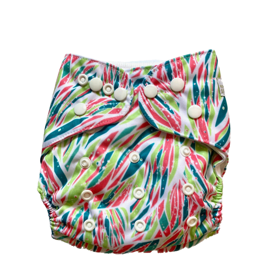 Pañales reutilizables Diseño hojas1