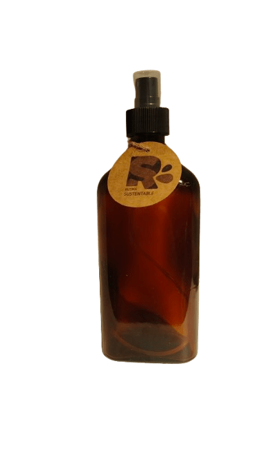 Botella vidrio ámbar 345 ml rectangular3