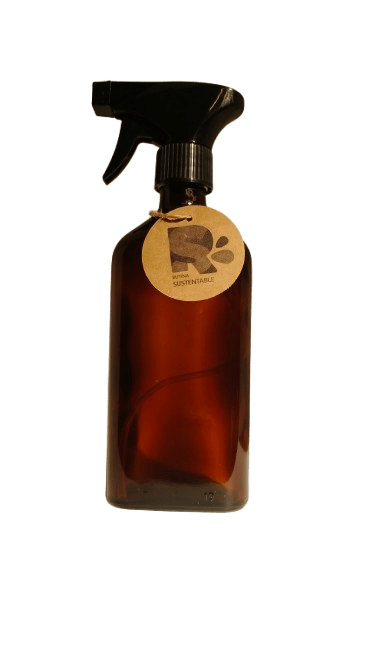 Botella vidrio ámbar 345 ml rectangular2