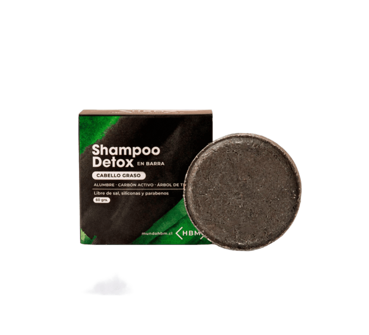 Shampoo Detox Cabello Graso con Carbón Activo, Piedra Alumbre y Árbol de Té1