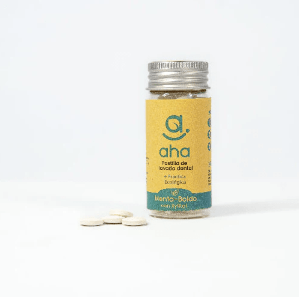Pasta de dientes en pastillas SIN FLÚOR sabor Menta-Boldo1