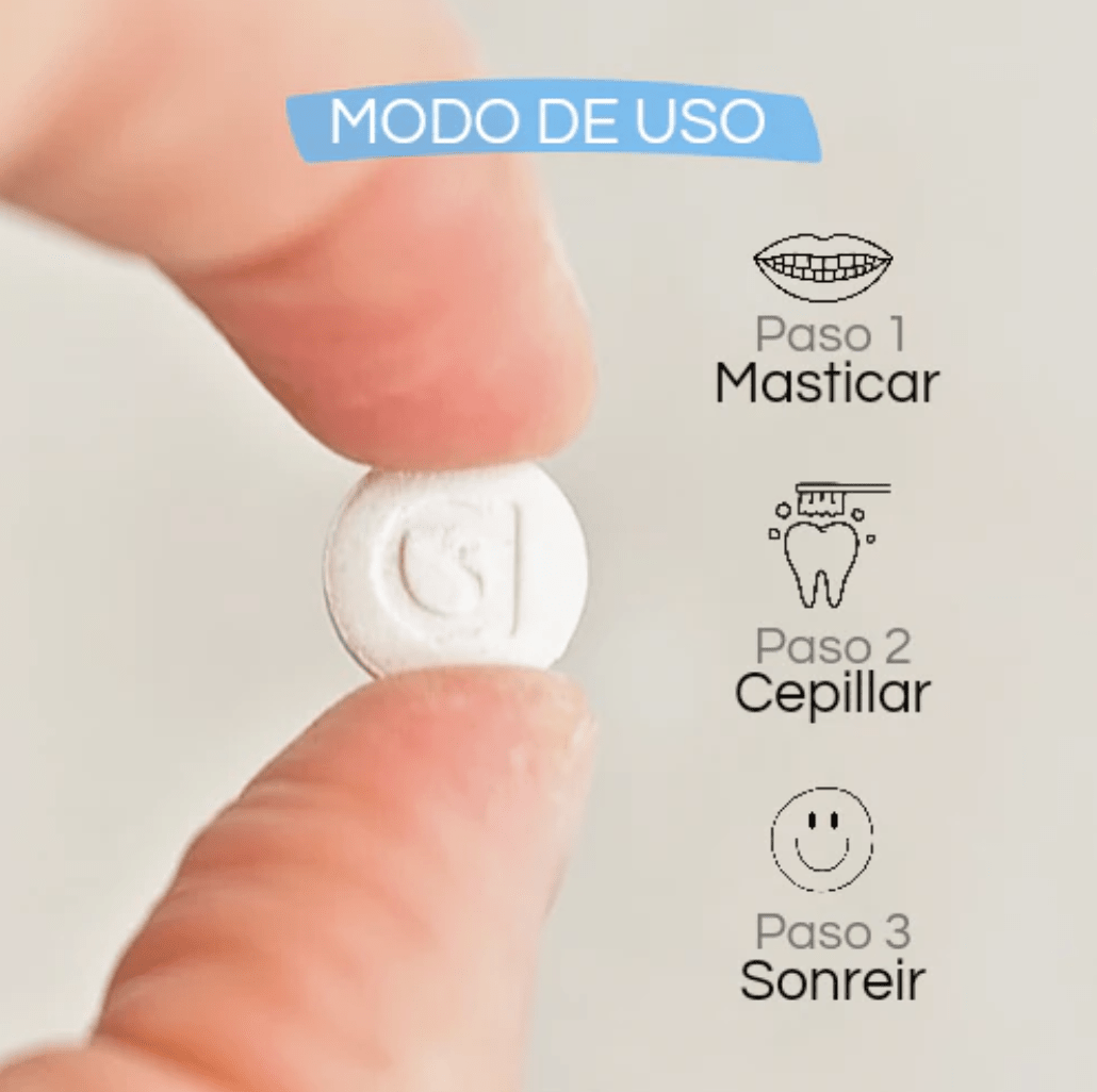 Pasta de dientes en pastillas SIN FLÚOR sabor Menta-Boldo2