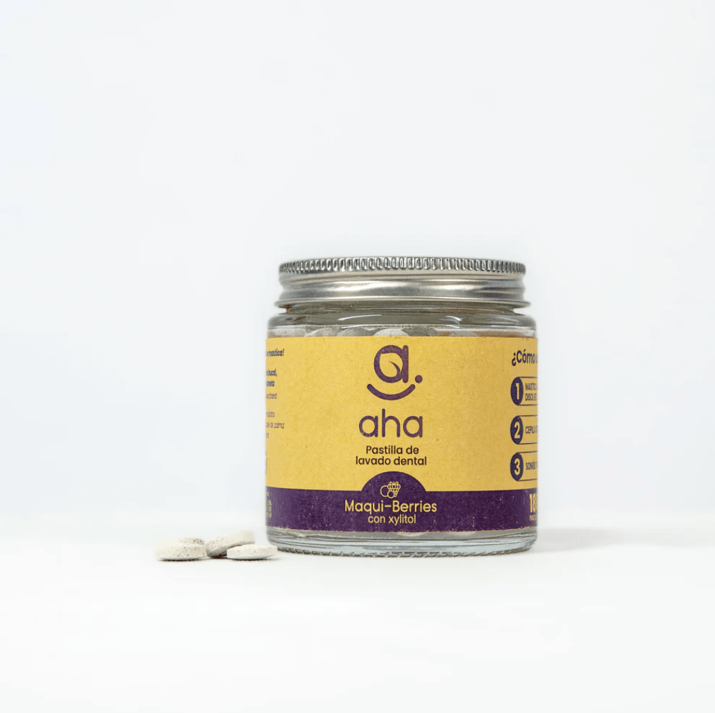 Pasta de dientes en pastillas SIN FLUOR sabor Maqui-Berries2