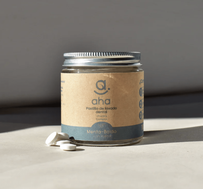 Pasta de dientes en pastillas SIN FLÚOR sabor Menta-Boldo3