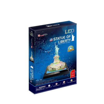 Estatua de la Libertad Led Puzzle 3D 37 Piezas