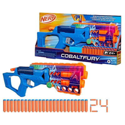 Lanzador Nerf N Series Cobaltfury 24 Dardos