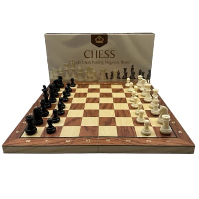 Ajedrez Magnético Plegable 34x34 Deluxe