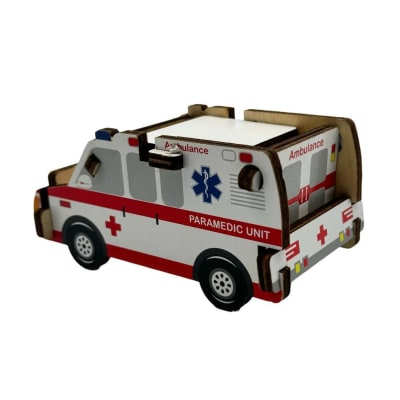 Ambulancia Madera Armable