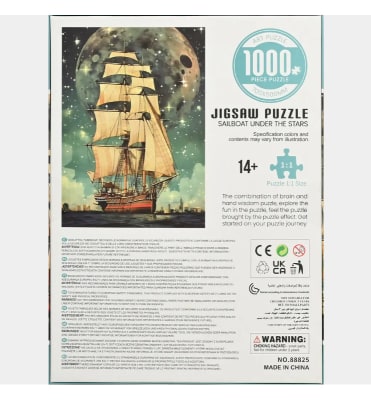 Rompecabezas Barco Bajo las Estrellas 1000 pcs