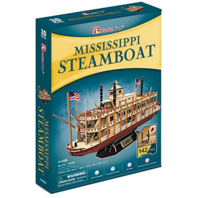 Barco Mississippi Puzzle 3d 142 Piezas
