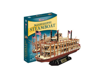 Barco Mississippi Puzzle 3d 142 Piezas