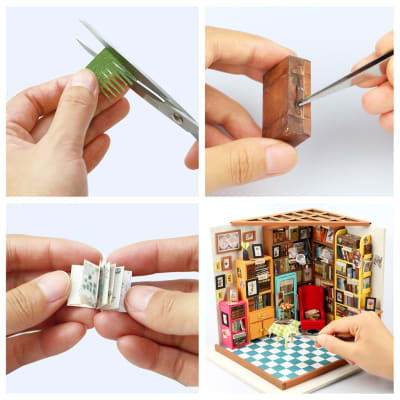 Biblioteca de Sam Puzzle 3D Robotime