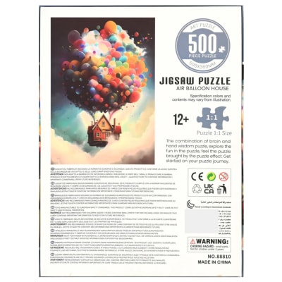 Rompecabezas 500 pcs Casa elevada con Globos