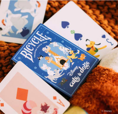 Baraja Bicycle Cats and Dogs Disney
