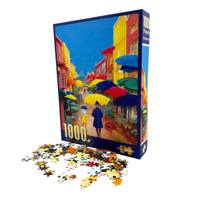 Puzzle Rompecabezas Ciudad Bajo la Lluvia