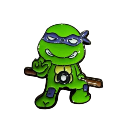Donatello Tortugas Morado Pin Prendedor