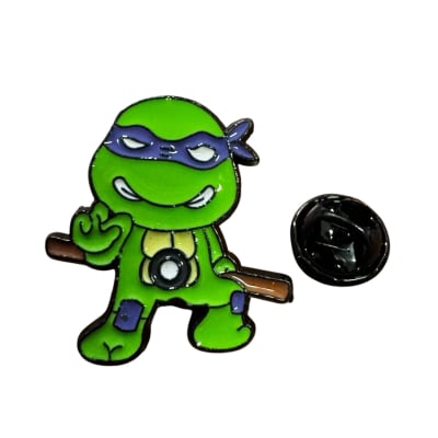 Donatello Tortugas Morado Pin Prendedor