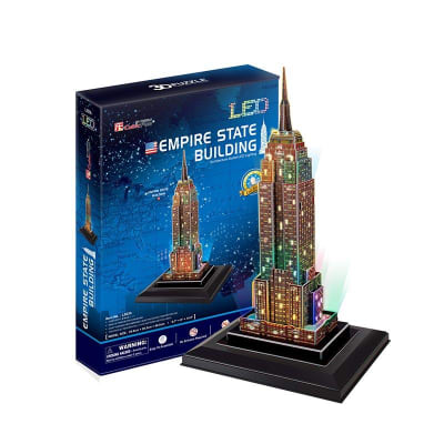Empire State Led 38 Piezas Puzzle 3D