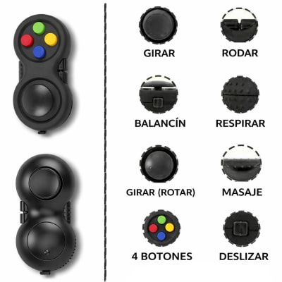 Mini Control Fidget Pad - 8 Funciones Antiestrés