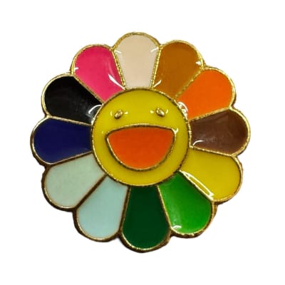 Flor Sonriente Pin Prendedor
