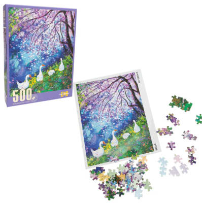 Rompecabezas 500 pcs Gansos Bajo Cerezos