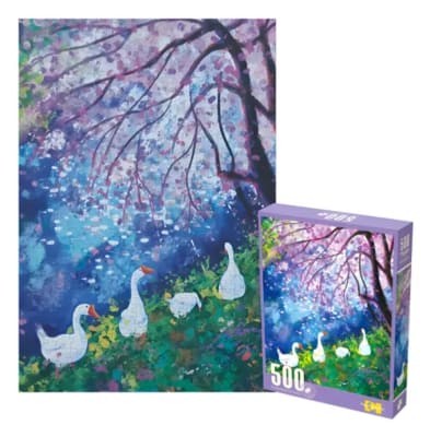 Rompecabezas 500 pcs Gansos Bajo Cerezos