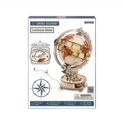 Globo Luminoso Puzzle 3D