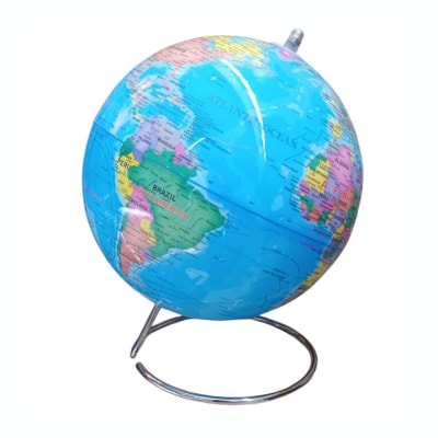 Globo Terráqueo Base Metálica