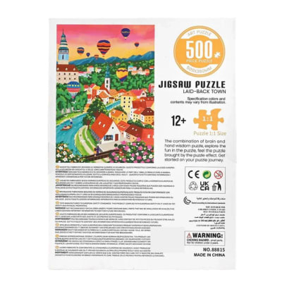 Rompecabezas 500 pcs Pueblo Tranquilo con Globos