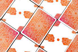 Baraja Bicycle Neon Orange Bump