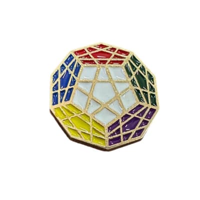 Pin Prendedor Cubo Megaminx