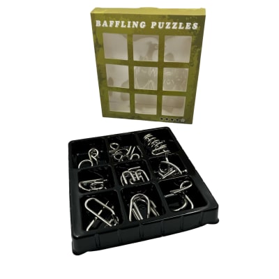 Set 9 Puzzles Metal Principiante
