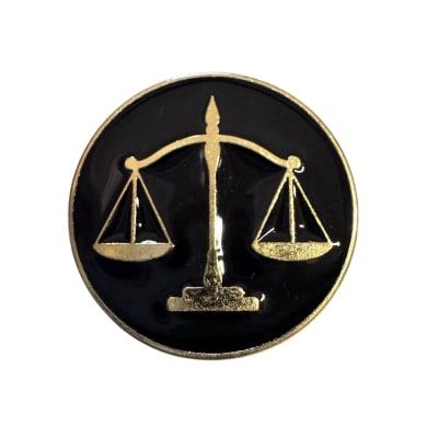 Balanza Justicia Libra Pin Broche