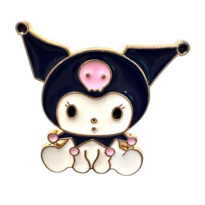 Kuromi Sentada Kawaii Pin Broche