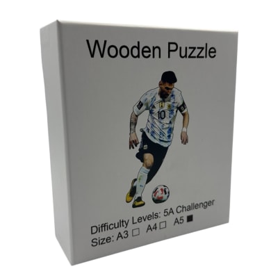 Puzzle Lionel Messi Madera