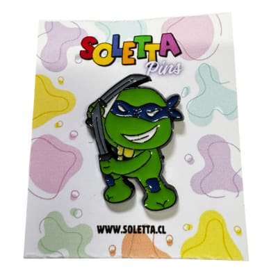 Leonardo Tortugas Azul Pin Prendedor