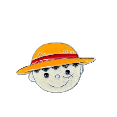 Luffy Riendo Cabeza Redonda Prendedor
