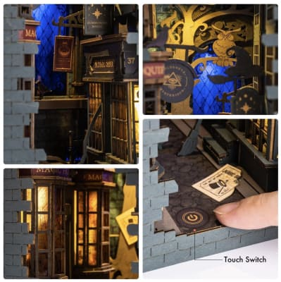 Sujeta Libro BookNook Magic House Rolife