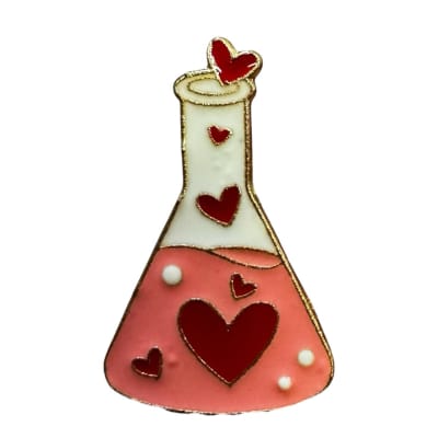 Matraz de Corazones Pin Prendedor