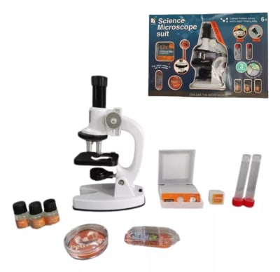 Microscopio Escolar Blanco 1200x
