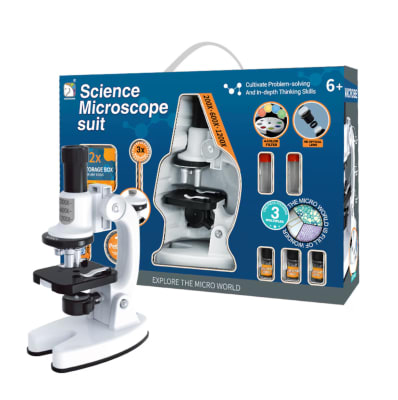Microscopio Escolar Blanco 1200x