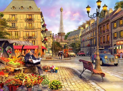 Rompecabezas Calles Paris 1500