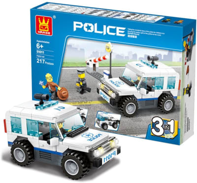 Patrulla Policial 3 en 1 Bloques Armables