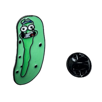 Pepinillo Pickle Rick Morty Pin Broche