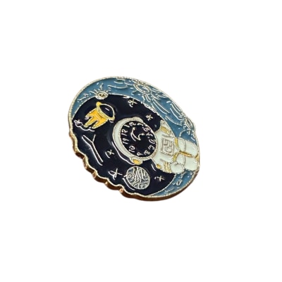 Astronauta en el espacio Pin Prendedor