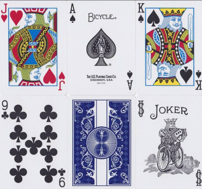 Naipe Bicycle Prestige Plástico Rider Back