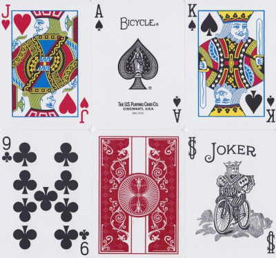 Naipe Bicycle Prestige Plástico Rider Back