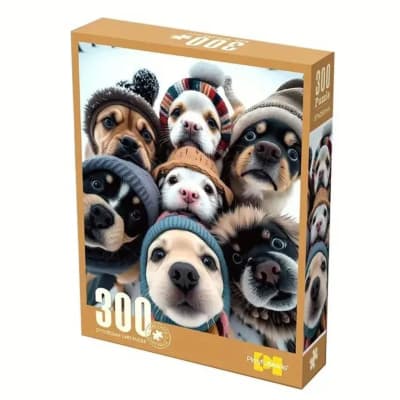 Puzzle Rompecabezas Perros con Gorros 300 pcs